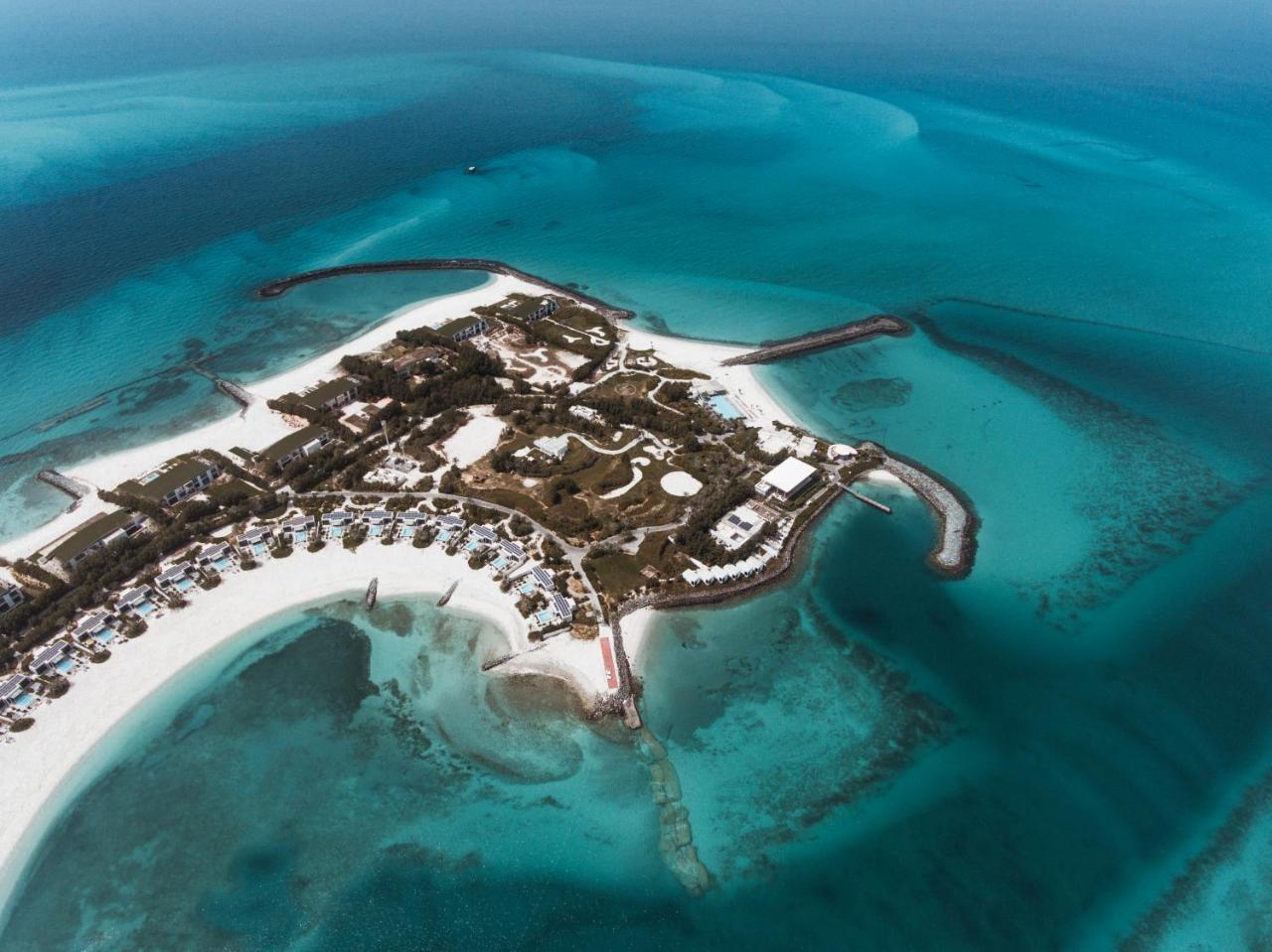 Hotel Nurai Island, Saadiyat Abú Dhabí Exteriér fotografie Aerial view of the island
